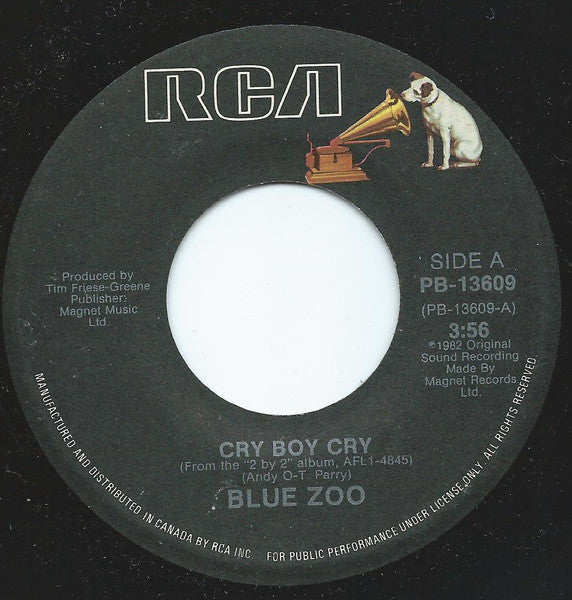 Blue Zoo : Cry Boy Cry (7")