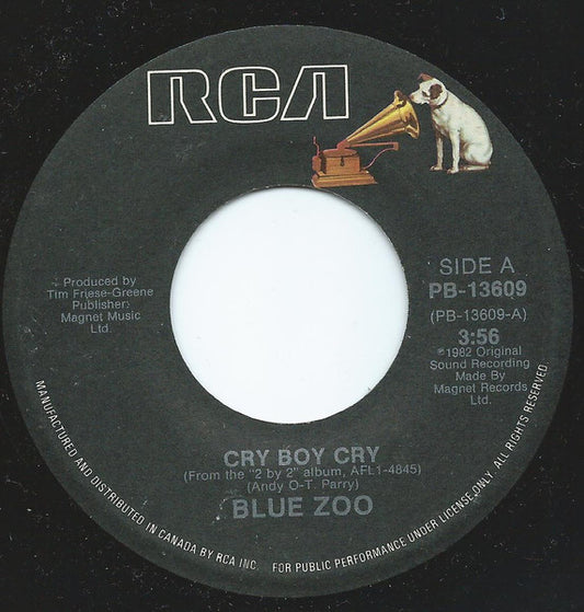 Blue Zoo : Cry Boy Cry (7")