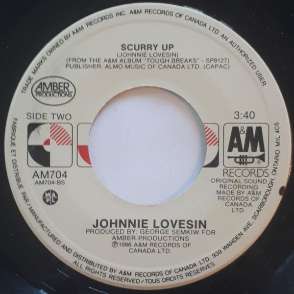 Johnnie Lovesin* : Voices (Carry Through The Night) (7", Single)