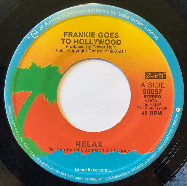 Frankie Goes To Hollywood : Relax (7", Single, Promo)