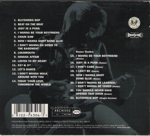 Ramones : Ramones (CD, Album, RE, RM)