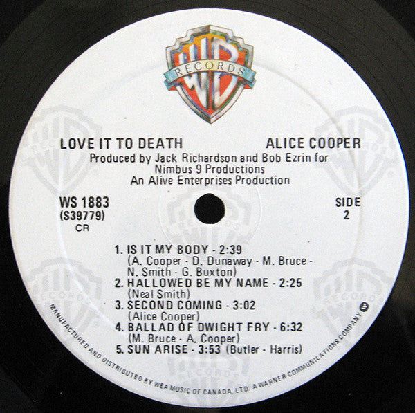 Alice Cooper : Love It To Death (LP, Album, RE, Gat)