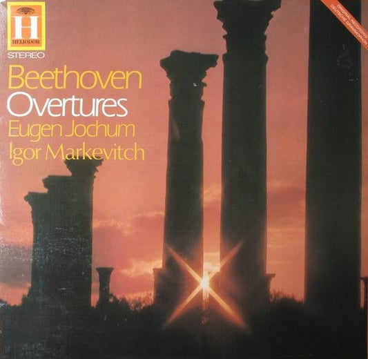 Ludwig Van Beethoven - Eugen Jochum / Igor Markevitch : Overtures (LP, Comp, RE)
