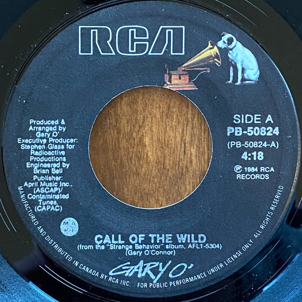 Gary O'Connor : Call Of The Wild (7", Single)