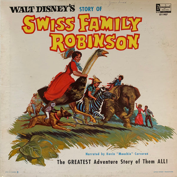 Kevin "Moochie" Corcoran : Walt Disney's Story Of Swiss Family Robinson (LP)