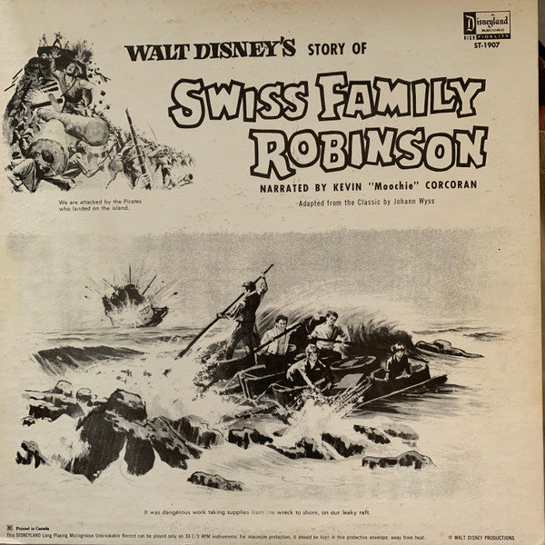 Kevin "Moochie" Corcoran : Walt Disney's Story Of Swiss Family Robinson (LP)