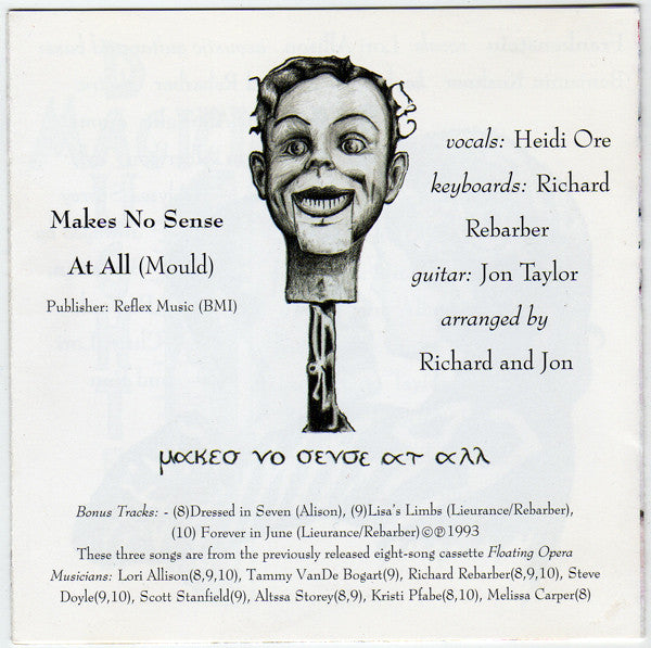 Floating Opera (2) : Everybody's Somebody's Monster (CD, Album)