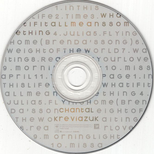 Chantal Kreviazuk : What If It All Means Something (CD, Album)
