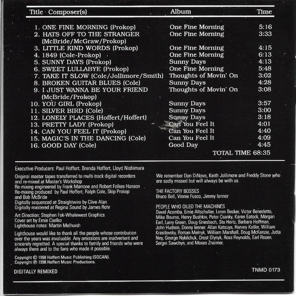 Lighthouse (2) : The Best Of Lighthouse - Sunny Days Again (CD, Comp, RM)