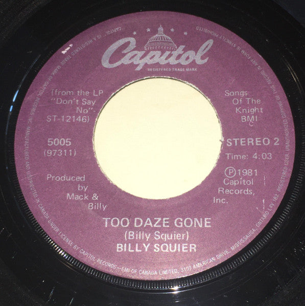 Billy Squier : The Stroke (7", Single)