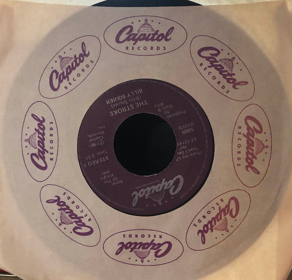Billy Squier : The Stroke (7", Single)