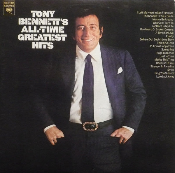 Tony Bennett : All Time Greatest Hits (2xLP, Comp, Mono, Gat)