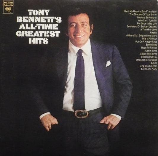 Tony Bennett : All Time Greatest Hits (2xLP, Comp, Mono, Gat)