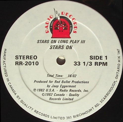 Stars On* : Stars On Long Play III (LP)