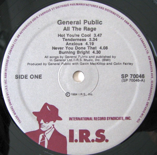 General Public : ...All The Rage (LP, Album)