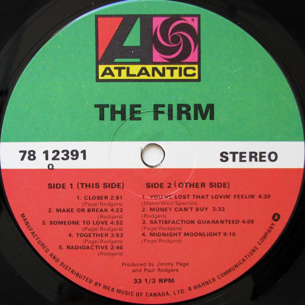 The Firm (7) : The Firm (LP, Album)