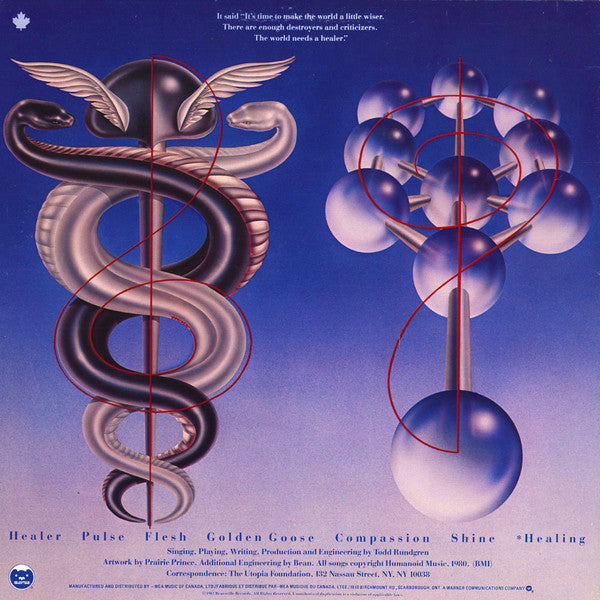 Todd Rundgren : Healing (LP, Album + 7", EP)