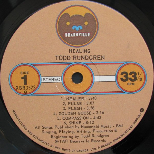 Todd Rundgren : Healing (LP, Album + 7", EP)