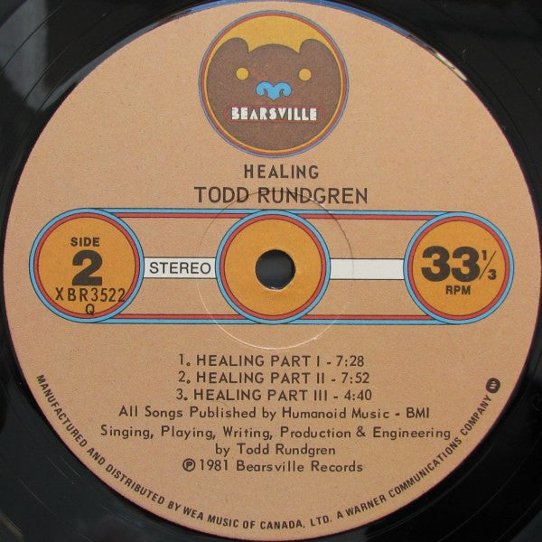 Todd Rundgren : Healing (LP, Album + 7", EP)