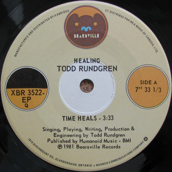 Todd Rundgren : Healing (LP, Album + 7", EP)