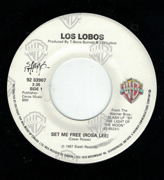 Los Lobos : Set Me Free (Rosa Lee) (7", Single)