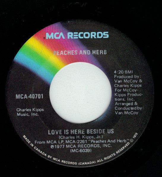 Peaches And Herb* : We're Still Together (7", Single)