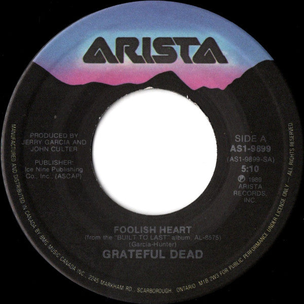 Grateful Dead* : Foolish Heart (7", Single)