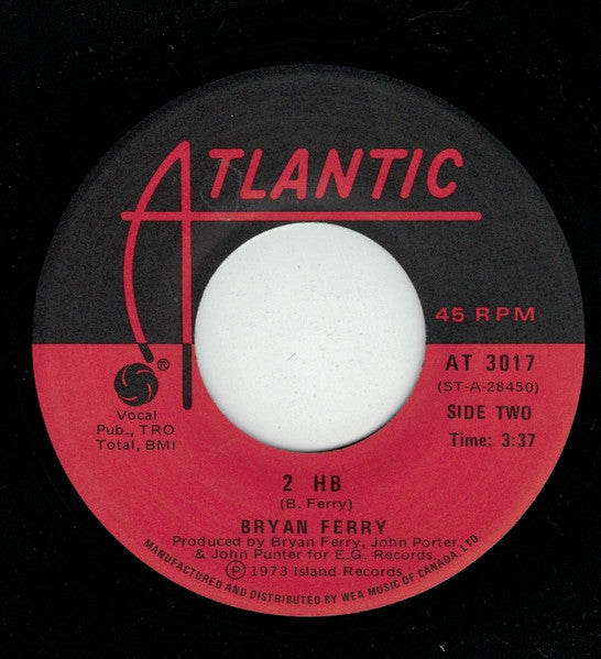 Bryan Ferry : A Hard Rain's Gonna Fall  (7", Single)