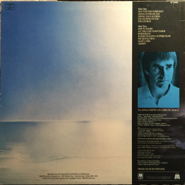 Chris de Burgh : The Getaway (LP, Album, Don)
