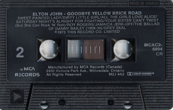 Elton John : Goodbye Yellow Brick Road (Cass, Album, RE, Dol)