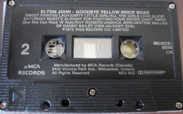 Elton John : Goodbye Yellow Brick Road (Cass, Album, RE, Dol)