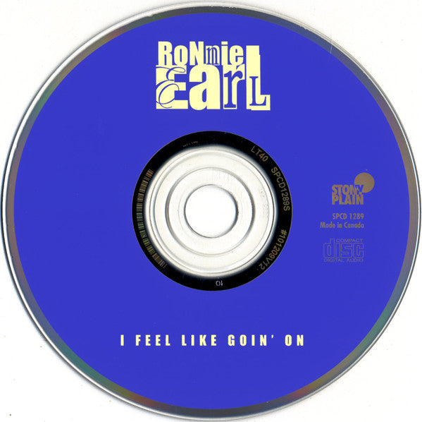 Ronnie Earl : I Feel Like Goin' On (CD, Album)