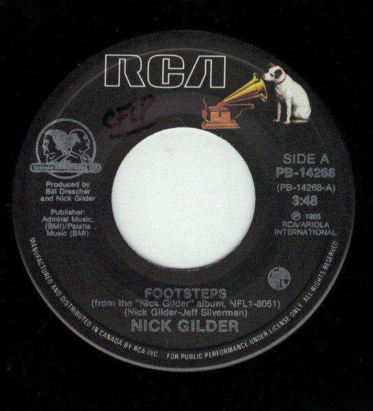 Nick Gilder : Footsteps (7", Single)