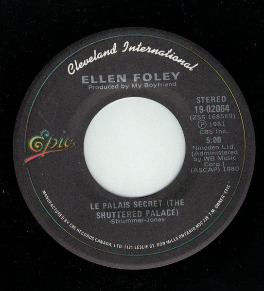 Ellen Foley : Torchlight (7", Single)