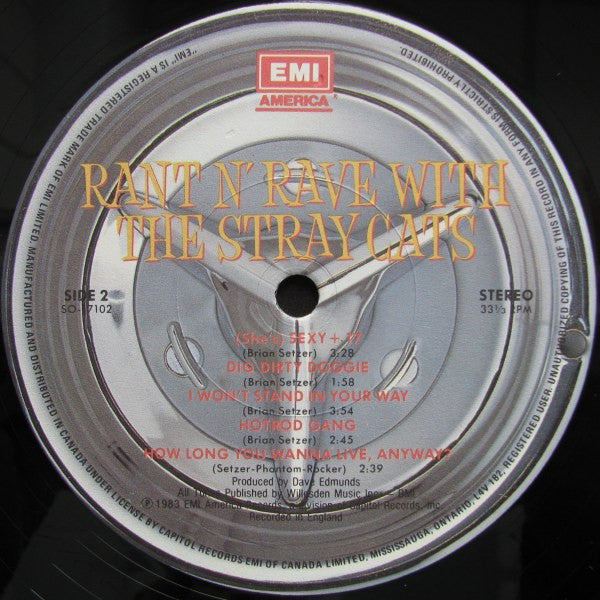 Stray Cats : Rant N' Rave With The Stray Cats (LP, Album)