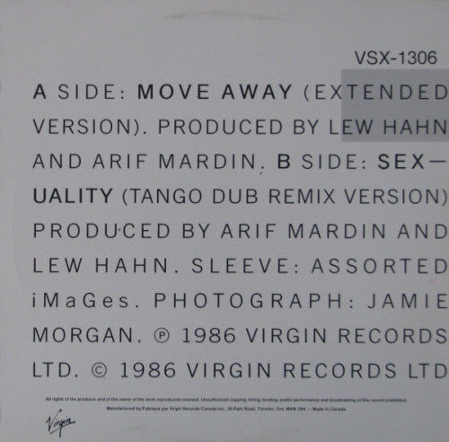 Culture Club : Move Away (Extended) (12")