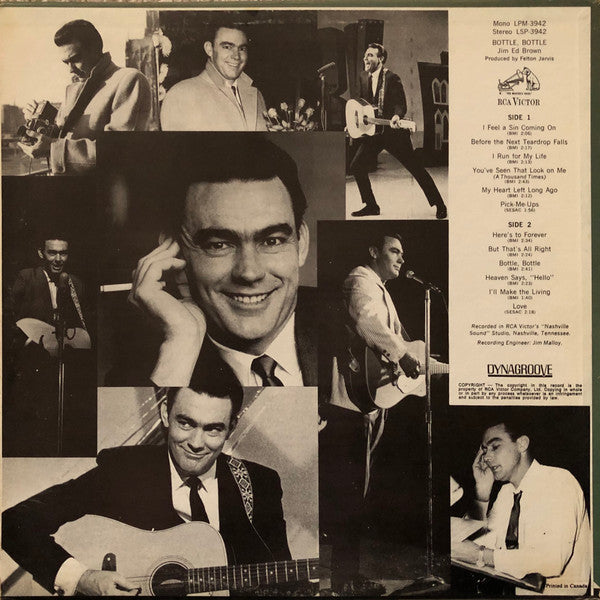 Jim Ed Brown : Bottle, Bottle (LP, Album, Mono)