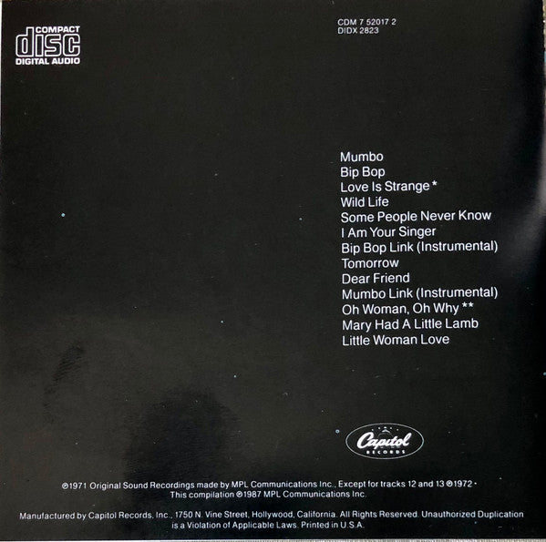 Wings (2) : Wild Life (CD, Album, RE)
