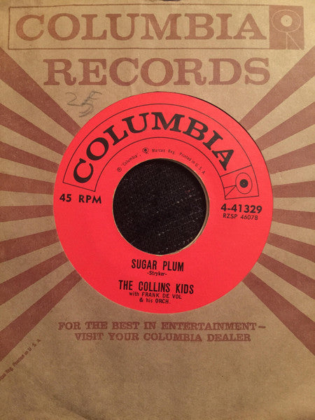The Collins Kids With Frank De Vol And His Orchestra : Sugar Plum (7", Single, Styrene)