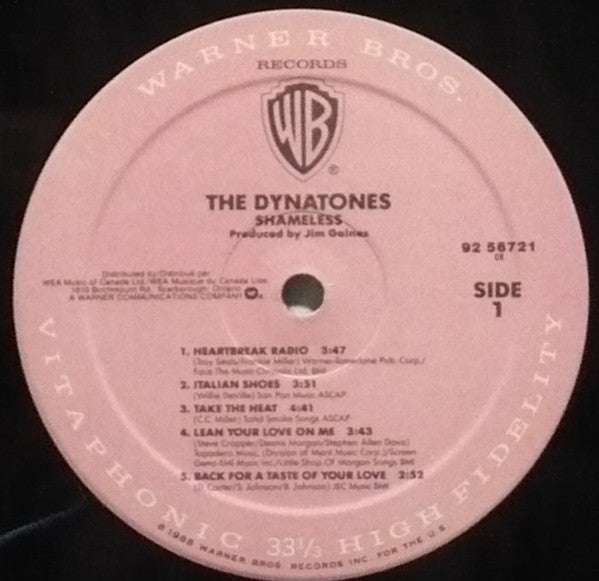The Dynatones (2) : Shameless (LP, Album)