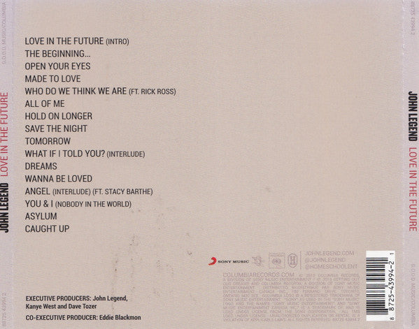 John Legend : Love In The Future  (CD, Album)