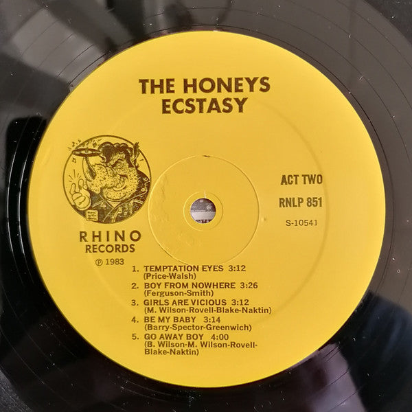 The Honeys : Ecstasy (LP, Album)