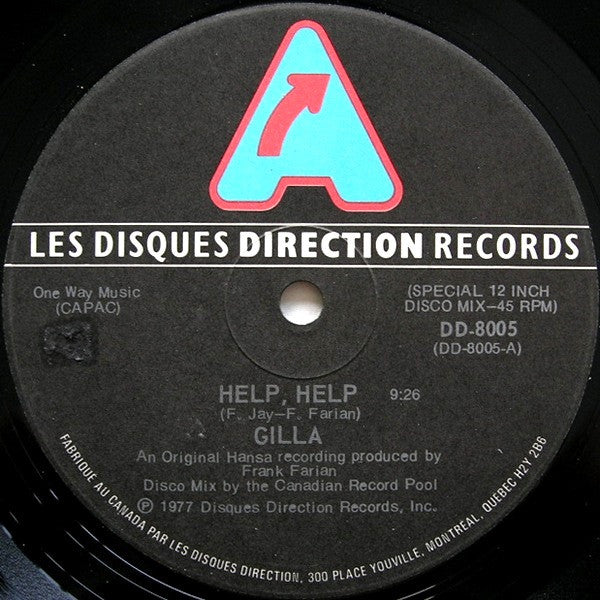 Gilla : Help, Help (12")