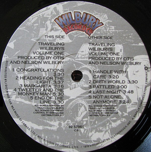 Traveling Wilburys : Volume One (LP, Album, Cin)