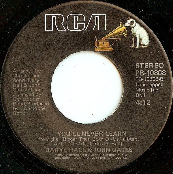Daryl Hall & John Oates : Do What You Want, Be What You Are (7")