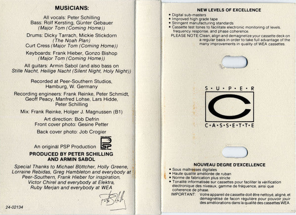 Peter Schilling : Error In The System (Cass, Album, Dol)