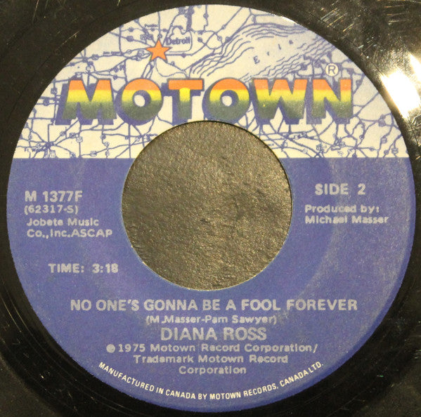 Diana Ross : Theme From Mahogany (Do You Know Where You're Going To) / No One's Gonna Be  A Fool Forever (7", Single)