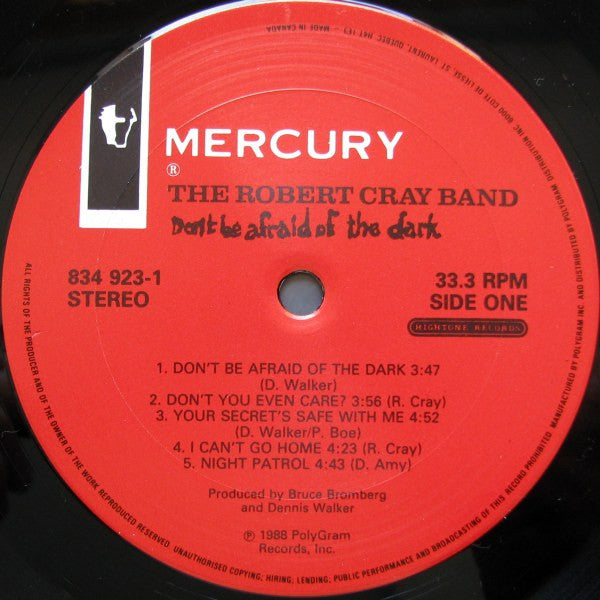 The Robert Cray Band : Don't Be Afraid Of The Dark (LP, Album)