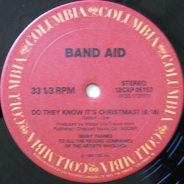Band Aid : Do They Know It's Christmas? (12", Single)