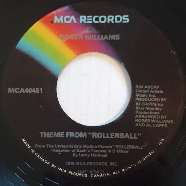 Roger Williams (2) : Theme From "Rollerball" / Bolero (7", Single)